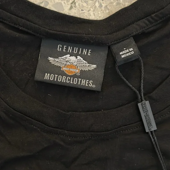 HALREY DAVIDSON Women’s Black T Shirt NWT Large - Picture 2 of 5